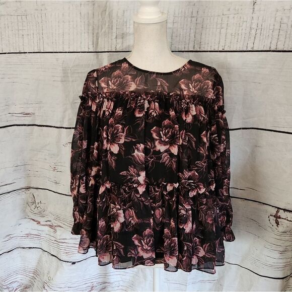 Ted Baker London Ballou Tiered Ruffle Blouse Size Medium NWT - Picture 3 of 7
